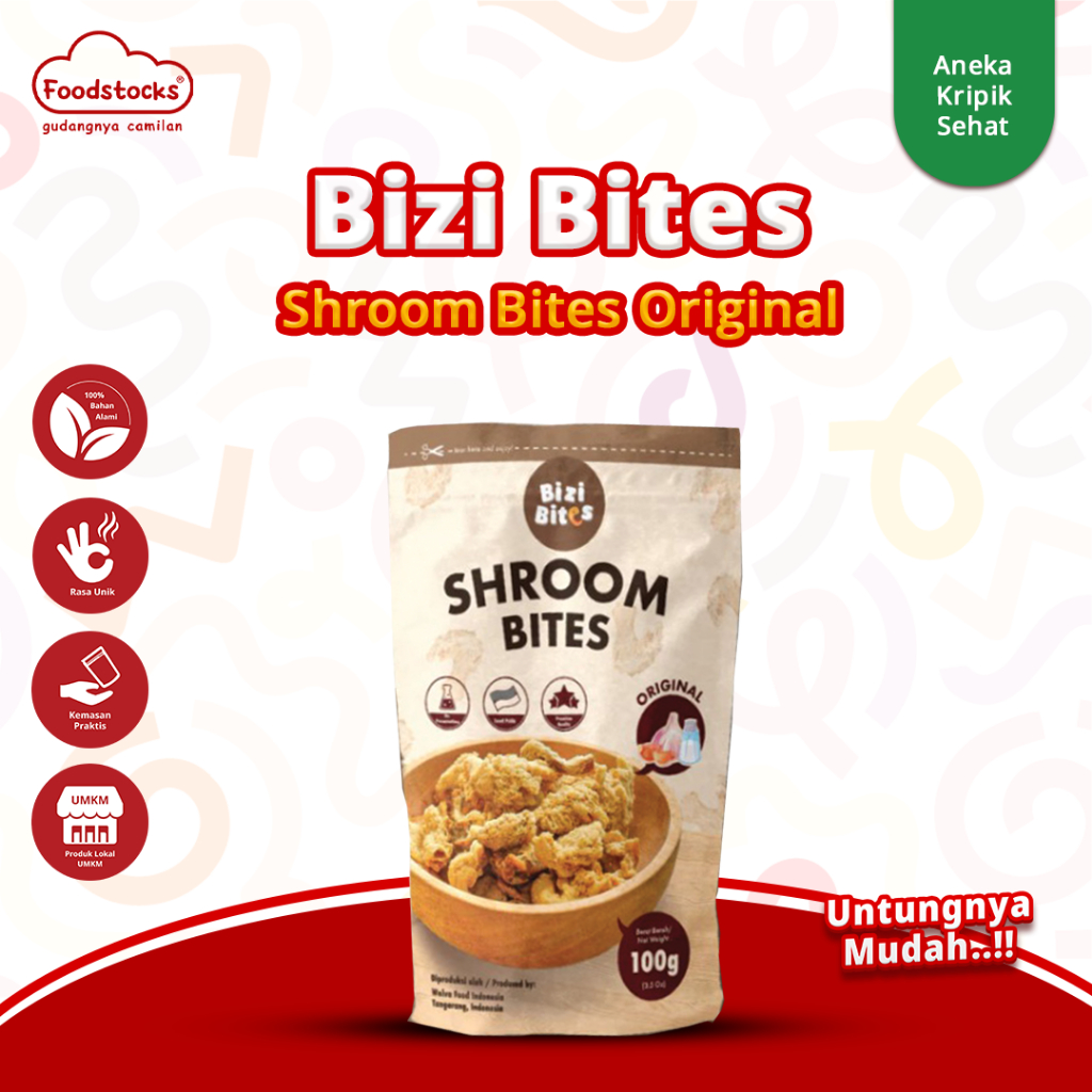 

Shroom Bites Chips Jamur Original 100 Gr