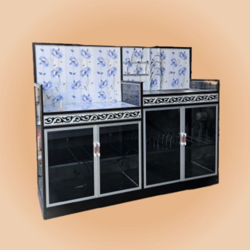 Rak kompor dan wastafel cuci piring