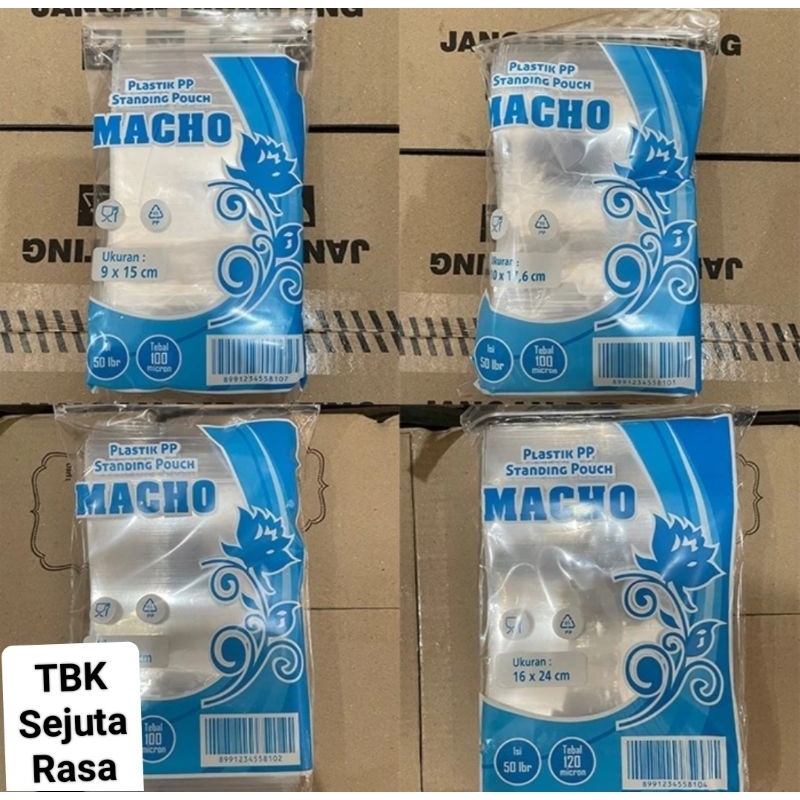 Plastik Pp Standing Pouch Bening Merek Macho