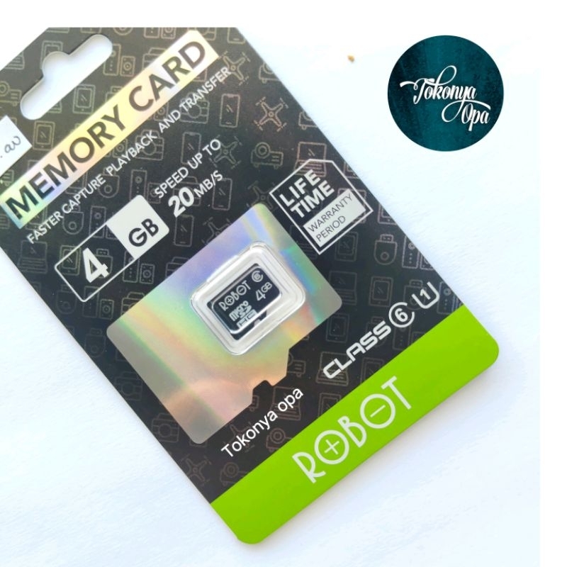 Memory card 4Gb Kartu memory hp micro robot 4gb