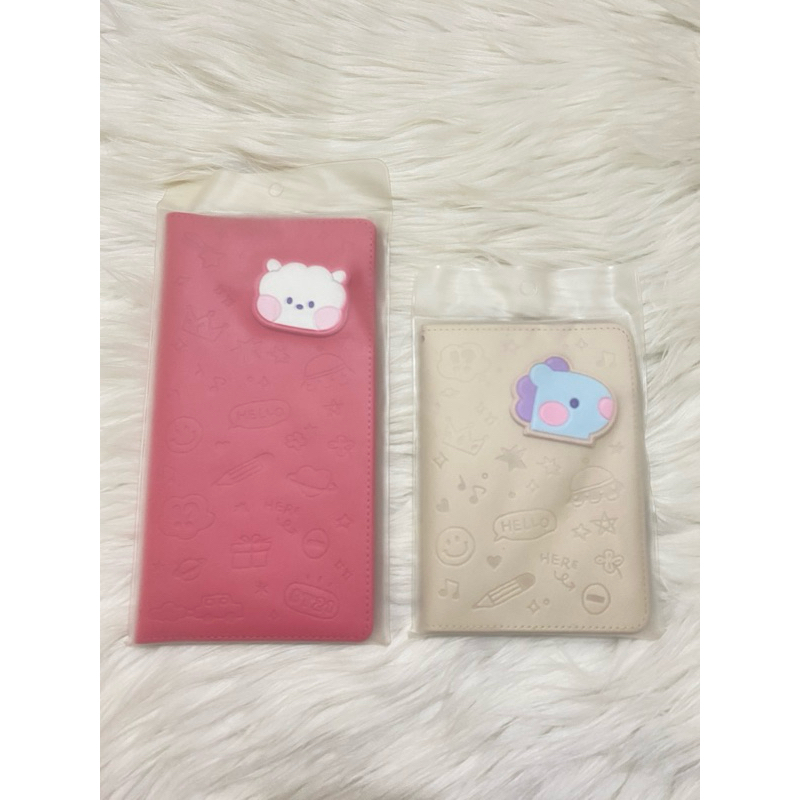 [ Ready Stock ] BT21 Leather Patch Passport Case Mang RJ