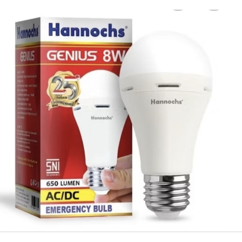 lampu emergency led hannochs 8 watt