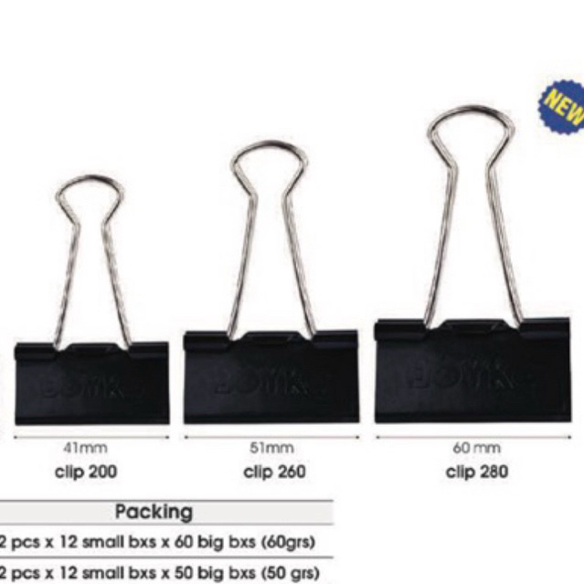 BINDER CLIP JOYKO KLIP KERTAS JOYKO BESAR 260 280 300