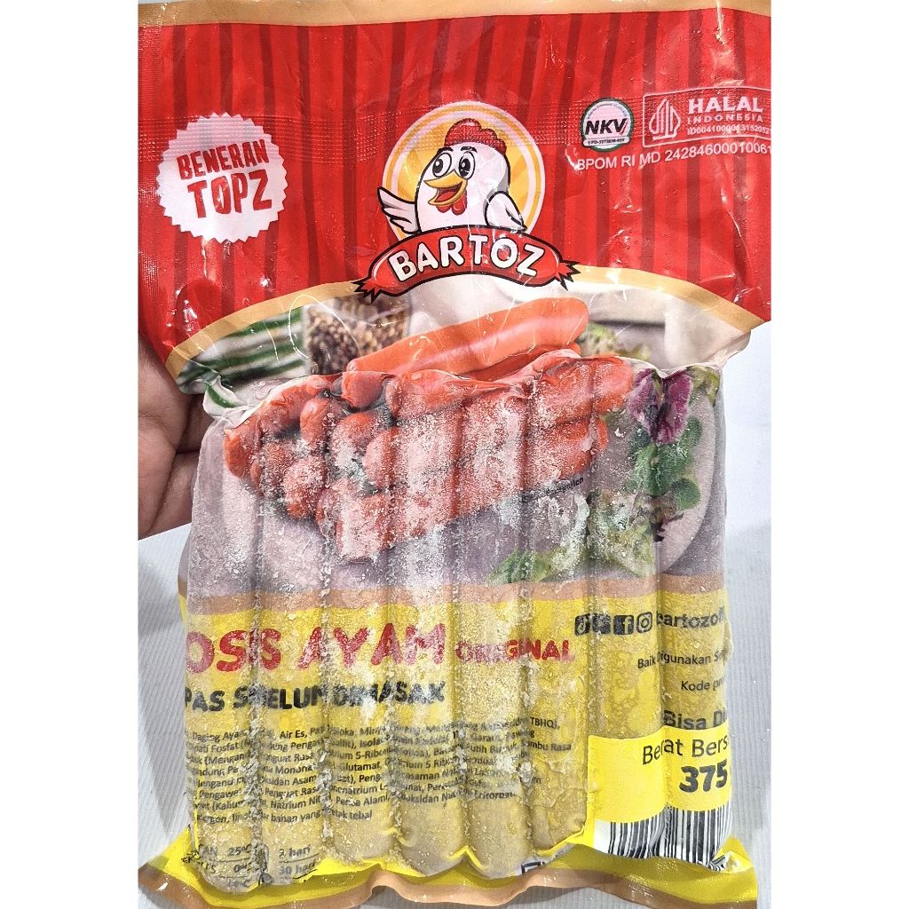 

BARTOZ SOSIS AYAM ORIGINAL ISI 15 PCS 375GR