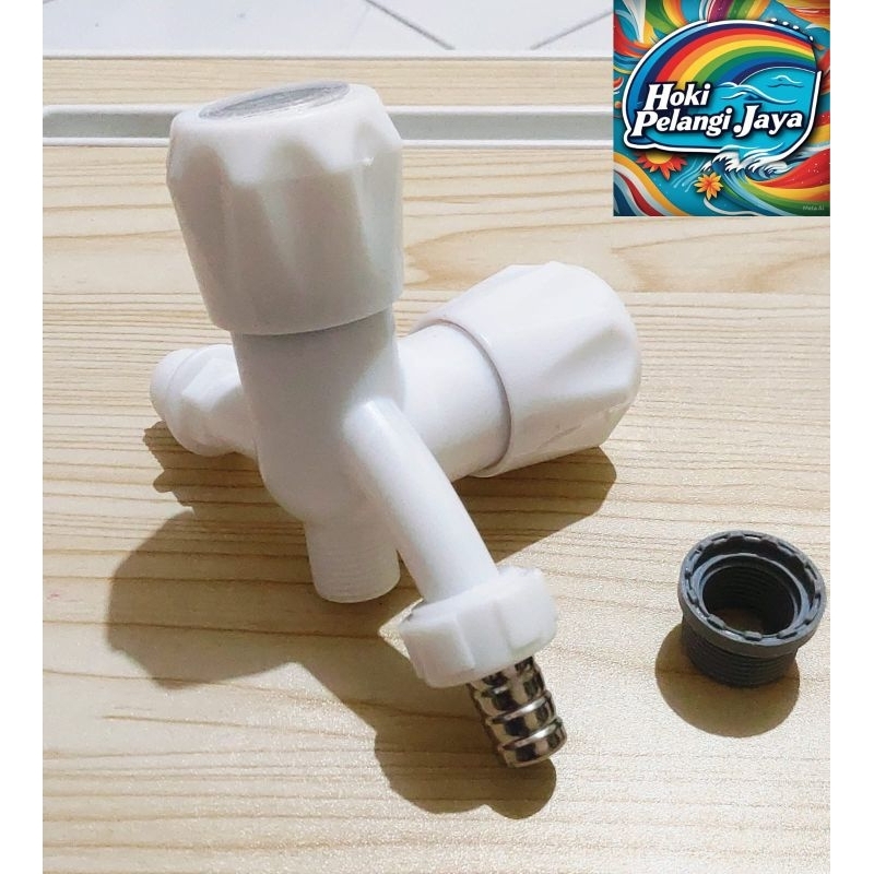 Kran Shower PVC Cabang , Kran Air Shower Cabang PVC plastik