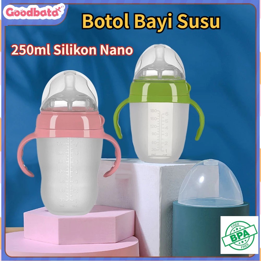 250ML Botol Susu/Botol Dot Bayi Silikon/Botol Susu Bayi/Dot Bayi/Dodot Bayi Botol Susu/Dot Bayi Boto