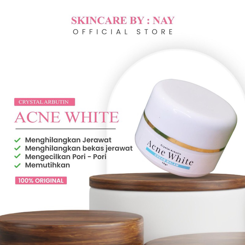 READY Krim Malam Crystal Arbutin CA Original Segel - Krim Malam Wh/ Krim Malam Flek Hitam / Krim Mal