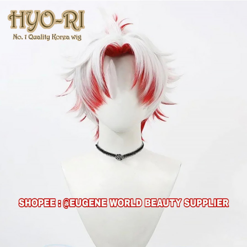READY STOK - WIG SCAR WIG SCARS WIG COSPLAY GAME WUTHERING WAVES WIG COWO COWOK PRIA PENDEK PONI BEL