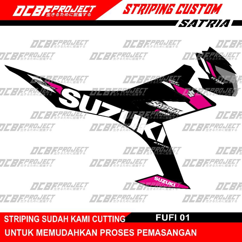 STRIPING CUSTOM SUZUKI SATRIA FU Fi