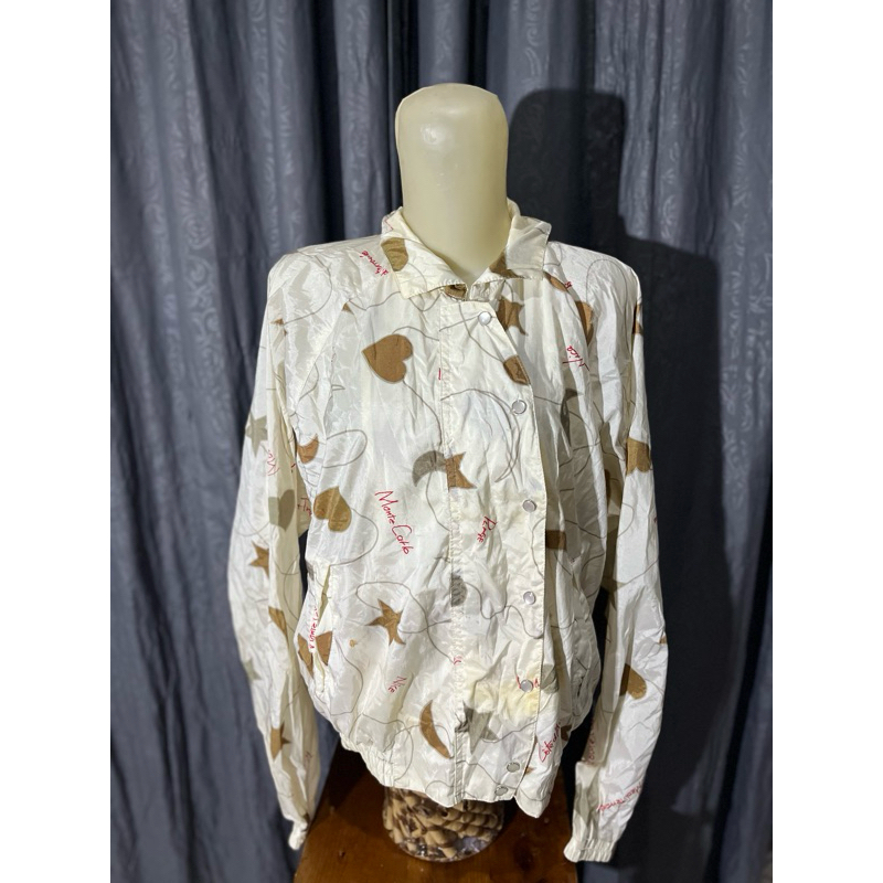 Jacket Outdoor / Parasut Putih Preloved