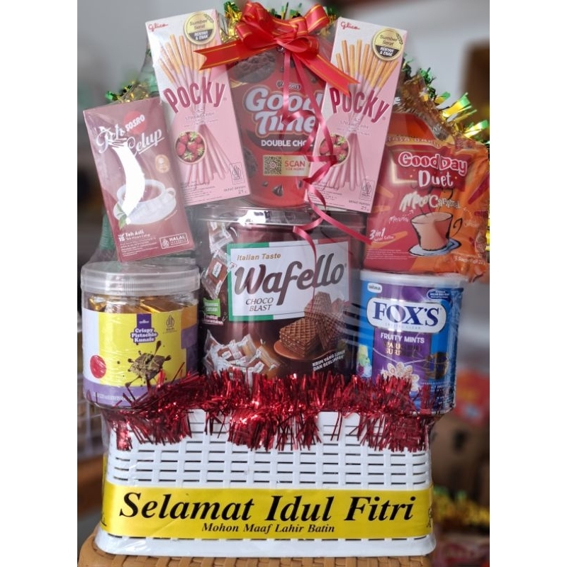 

Parcel Snack Idul Fitri dengan coklat dubai Khusus OJOL INSTAN