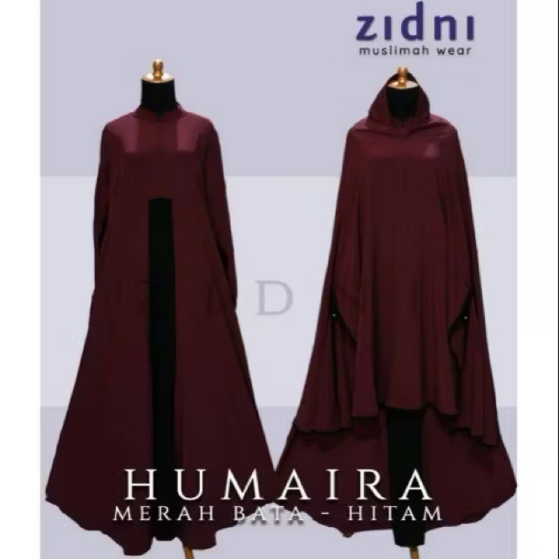 PRELOVED HUMAIRAH AFIFAH SET MAROON SIZE M BY ZIDNI ZIDNI.ID ZIDNISUNNAH