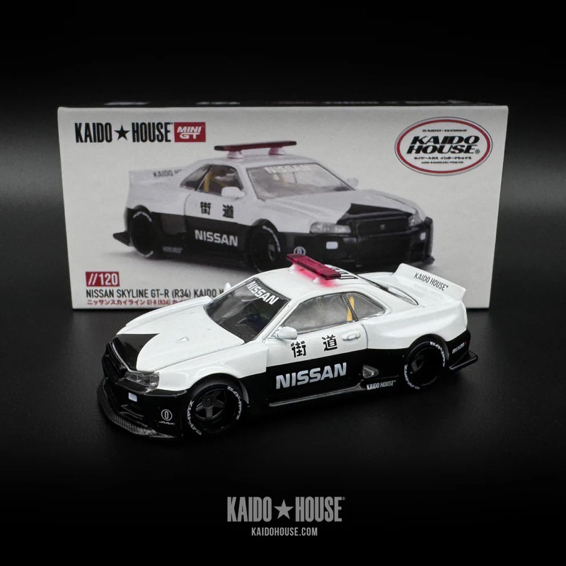 Mini GT X Kaido House Nissan Skyline GT-R (R34) Police