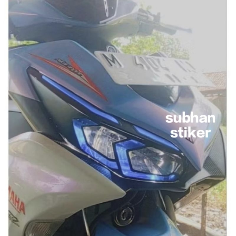 stiker lampu aerox new 155 connected (lampu utama+alis kanan-kiri)