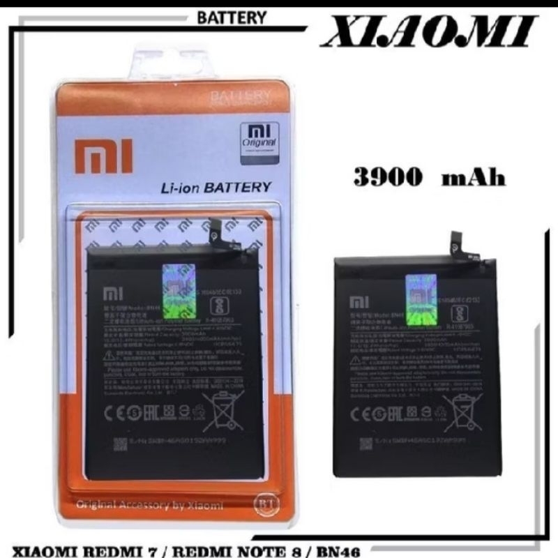Baterai Batre Baterai Xiomi Redmi Note 8 / Redmi 7 BN46 ORIGINAL 100%