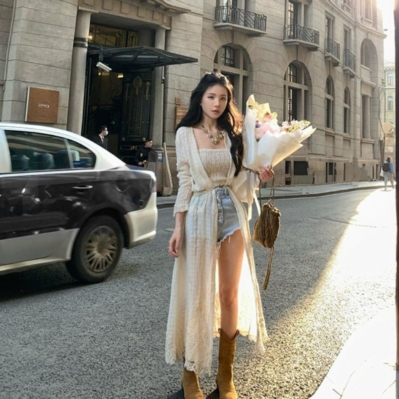 08200 YOLANDA COVER UP MAXY DRESS KOREAN STYLE