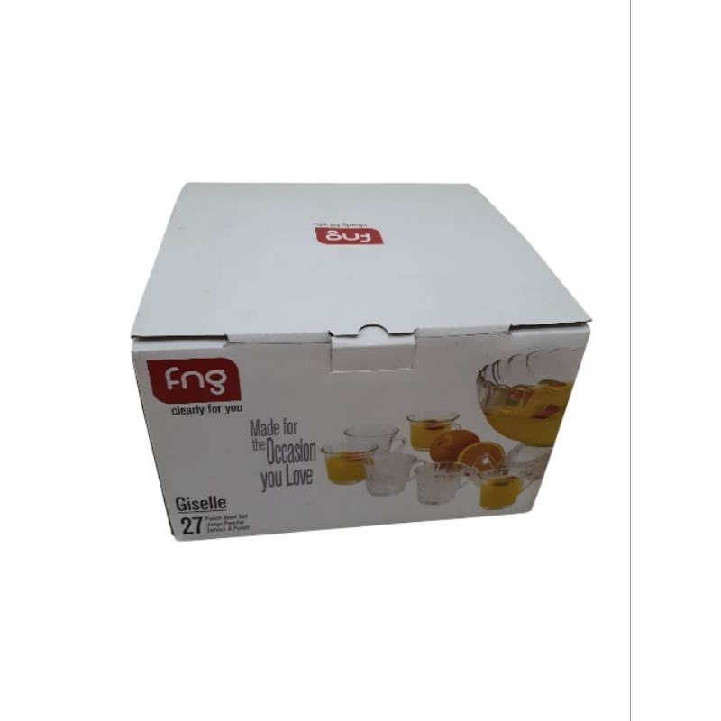 Punch Bowl Set Cocktail Gelas Mug Set 27 Pcs