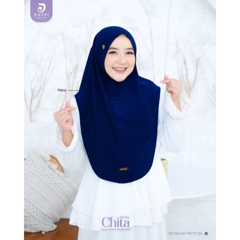 Chita Series - Hijab Daffi Terlaris Hijab Instan Nonpad Bahan Jersey Parfum