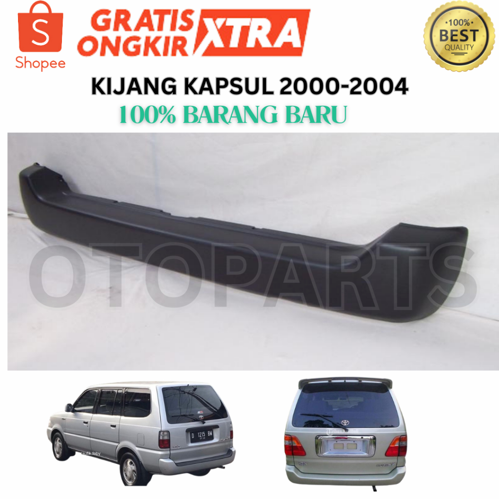 (OEM MADE IN MALAYSIA) BUMPER BEMPER BELAKANG KIJANG KAPSUL 2000 2001 2002 2003 2004 NON KRISTA BARU