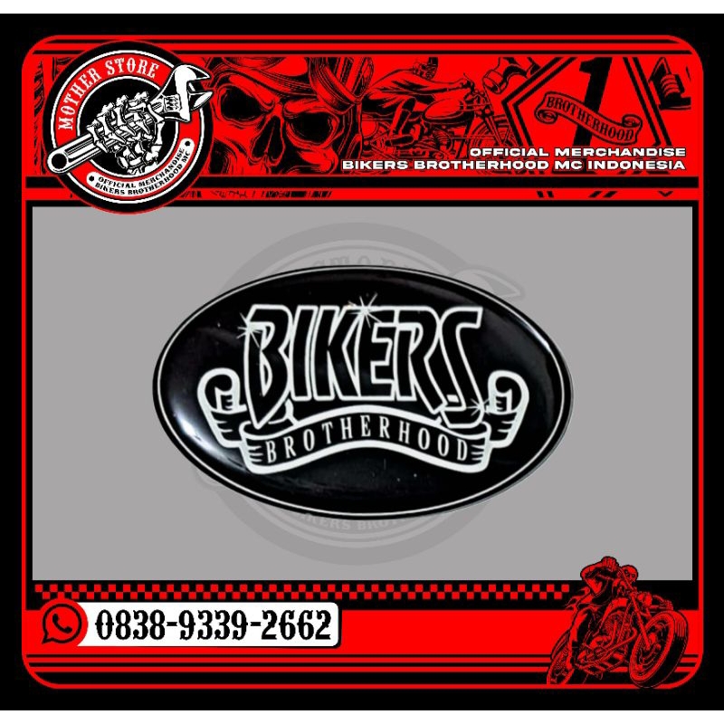 

Stiker Timbul Bikers Brotherhood