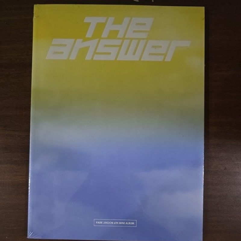 Park Jihoon 6th Mini Album 'The Answer' sealed day ver