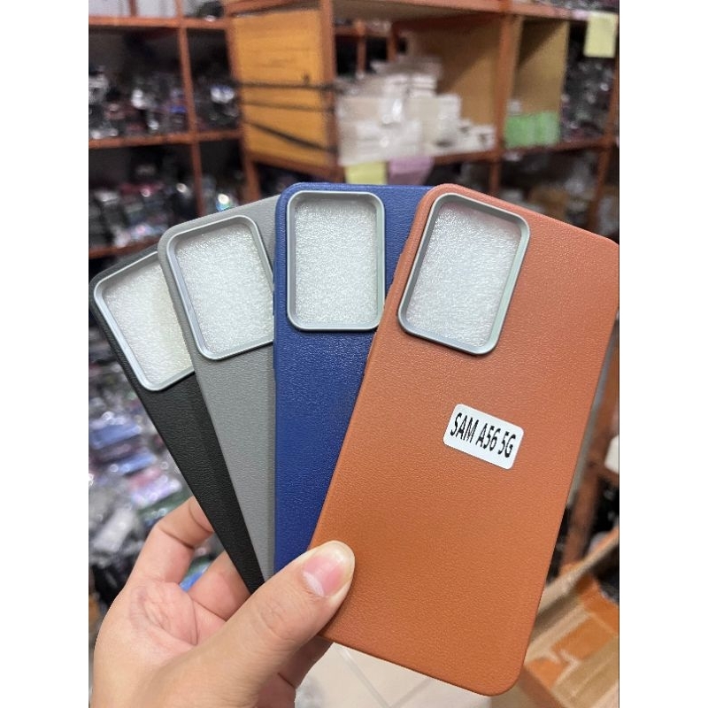 Softcase Leather Case Samsung New A56 2025 Case Silicon Motif Kulit  New Model Samsung A56 2025