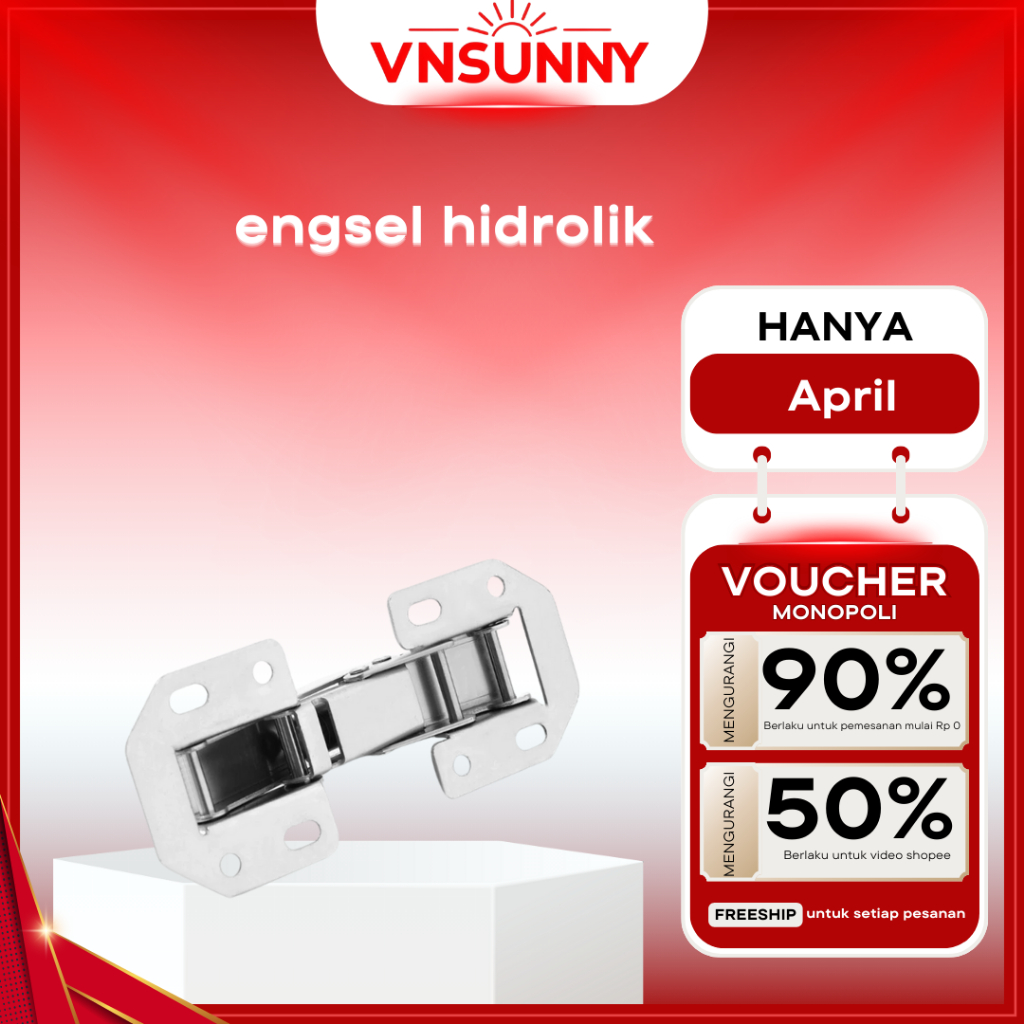 Engsel pintu lemari hidrolik tanpa lubang, engsel lemari dapur stainless - Engsel lemari dapur denga