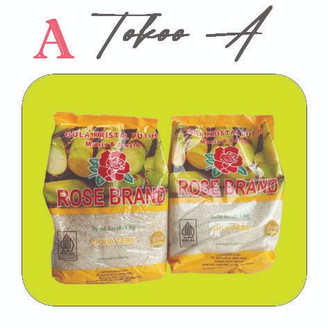 

Gula Putih merk ROSEBRAND 1 kilogram varian bungkus kuning