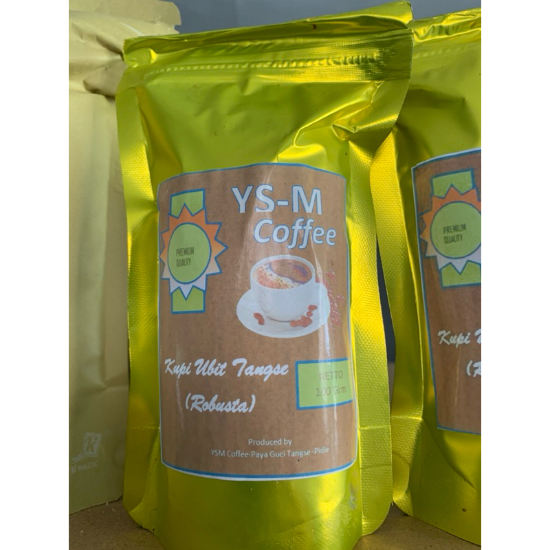 

Kopi bubuk ubiet robusta dan kopi bubuk panah liberika (hitam) khas aceh tangse