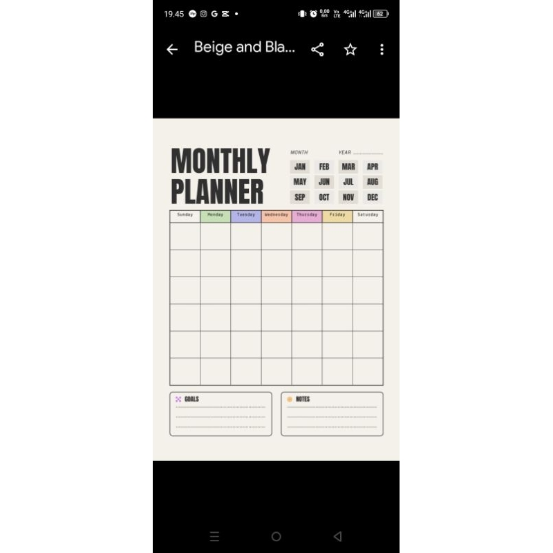 

Monthly Planner A5 (Isi Binder)
