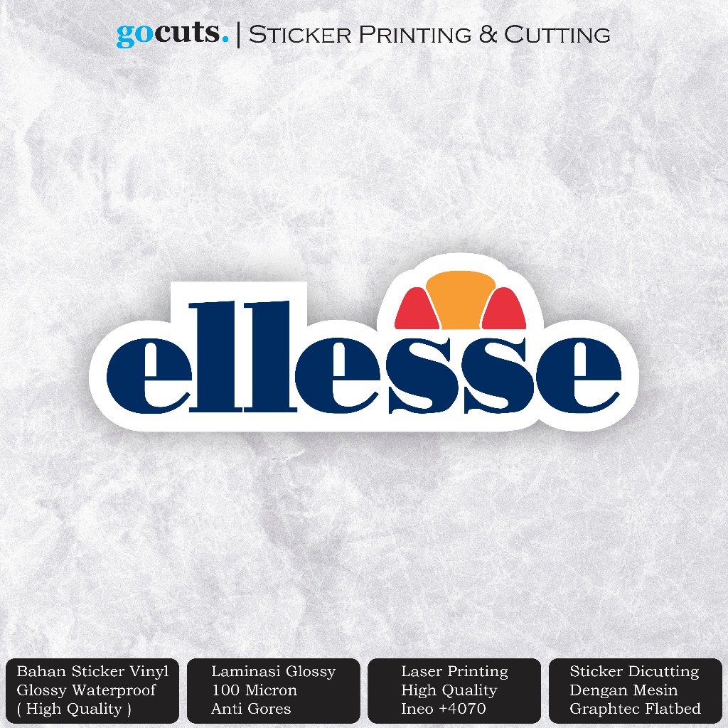 

Stiker Brand Logo Ellesse Sticker Vinyl Dekorasi Laptop