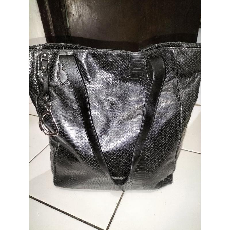 tas wanita kulit asli/tote bag/brand ralph lauren/bekas.baca deskripsi