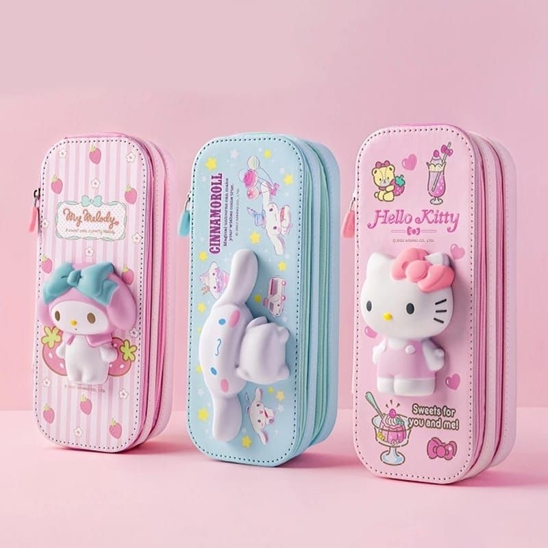 

Tempat Pensil Squishy ORIGINAL SANRIO LICENSED Kotak Pensil Tingkat PREMIUM Anak TK SD SMP SMA Kado Ulang Tahun Pen Case Cute Hadiah Ultah Birthday Gift Unik