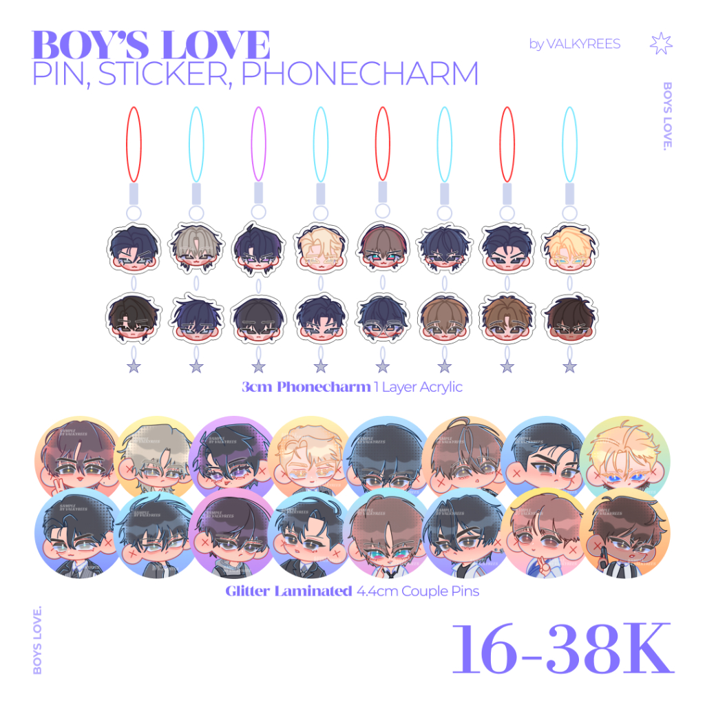 BL PINS, PHONECHARM, STICKERS | JINX LOST IN THE CLOUDS CODENAME ANASTASIA VIRTUAL STRANGERS ROSES &