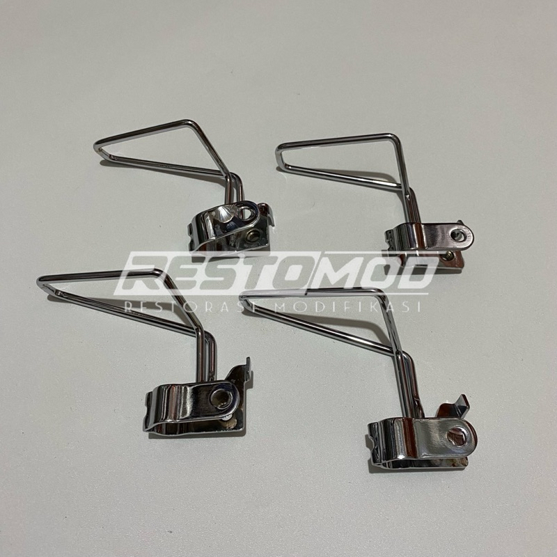 Klem selang rem depan nouvo chrome kleman selang rem nouvo holder brake hose nouvo clamp selang rem