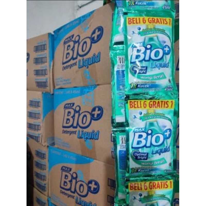 Bio plus Detergent Cair 1 renceng isi 14 sachet 45ml