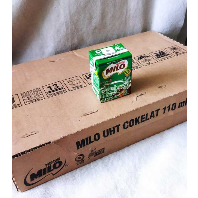 Susu UHT Milo Coklat Kotak kecil isi 36 Pcs per Dus / Susu Milo