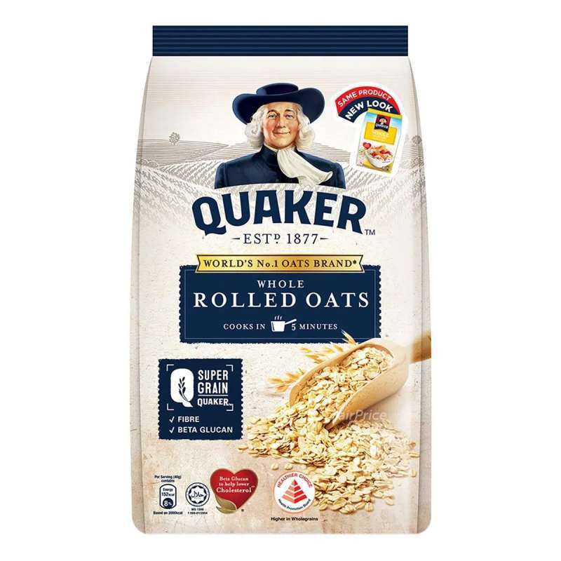

Quaker Whole Rolled Oats 800 g