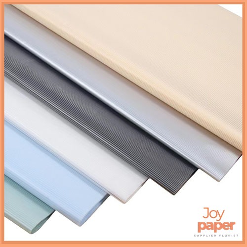 

Kertas Buket Polos texture garis Solid Warna Cellophane Flower Wrapping Paper Ecer KB6167