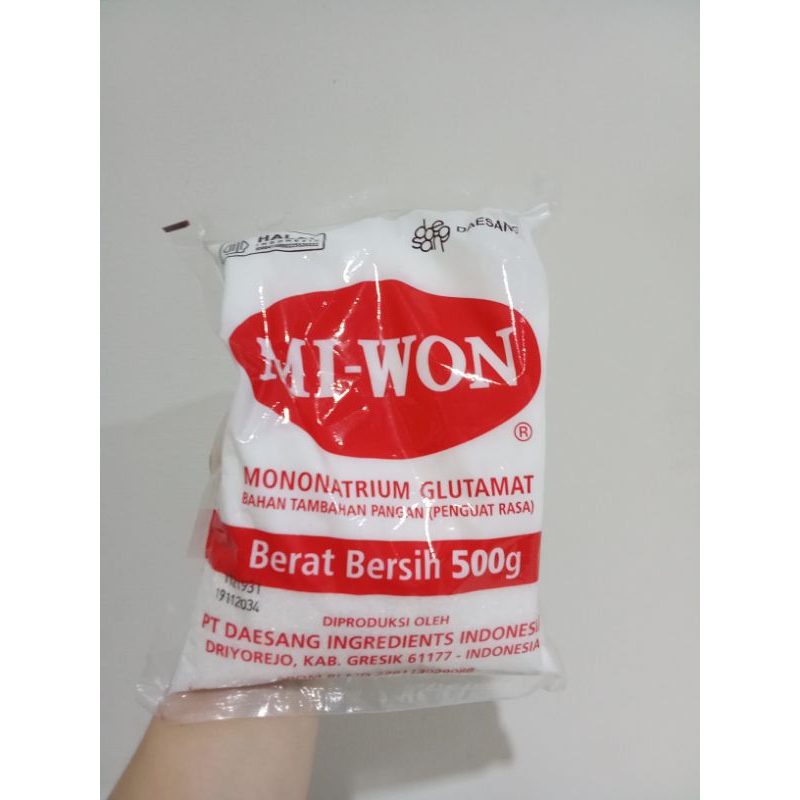

Micin Miwon / Penyedap Rasa / Vetsin Mi-Won 1/2 Kg / Seasoning Miwon / Mi-Won 500 G