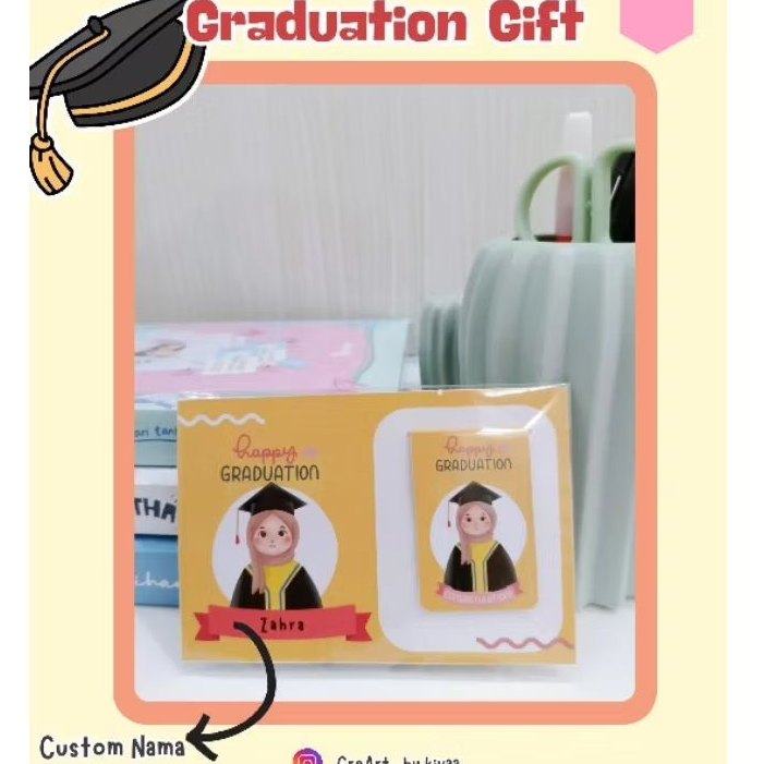 

Custom| wisuda graduation| pembatas buku magnet| Magnetic Bookmark