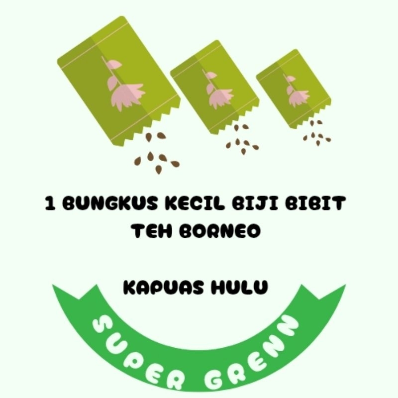 

1 bungkus kecil biji teh BORNEO kapuas hulu super grenn