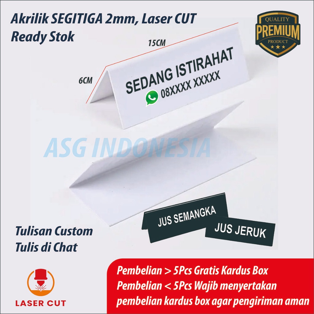 

AKRILIK SEGITIGA MEJA PANITIA TULISAN CUSTOM BEBAS
