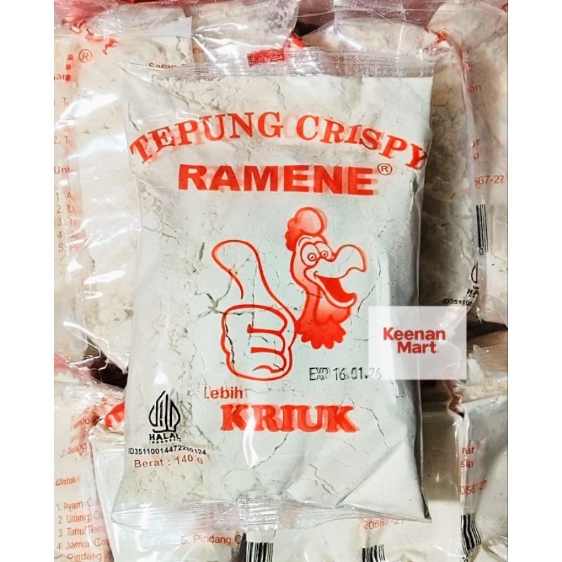 

Tepung Jempol Crispy RAMENE 140 g - Tepung Buat Gorengan Renyah dan Gurih