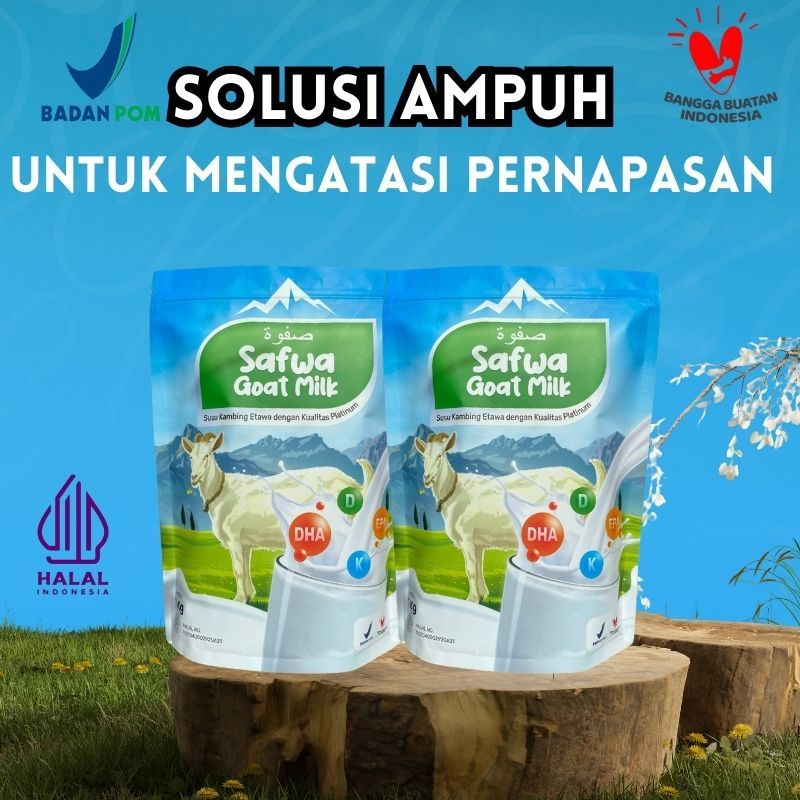 

Susu Kambing Safwa Goat Milk Ukuran 1 Kg Untuk Mengatasi Pernapasan