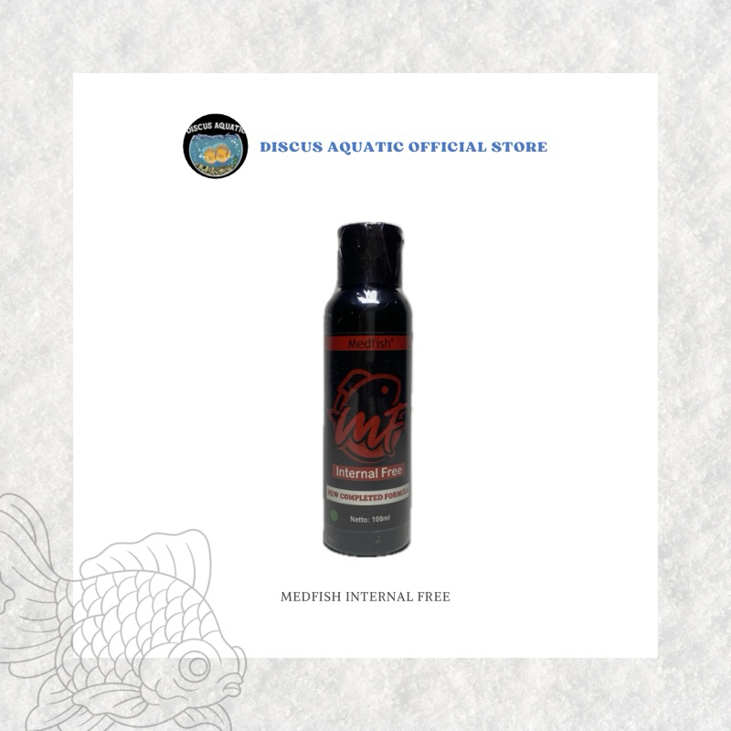 Discus Aquatic | Medfish Internal Free | Obat Ikan Hias Untuk Kembung, Berak Putih, Sembelit dan Pen
