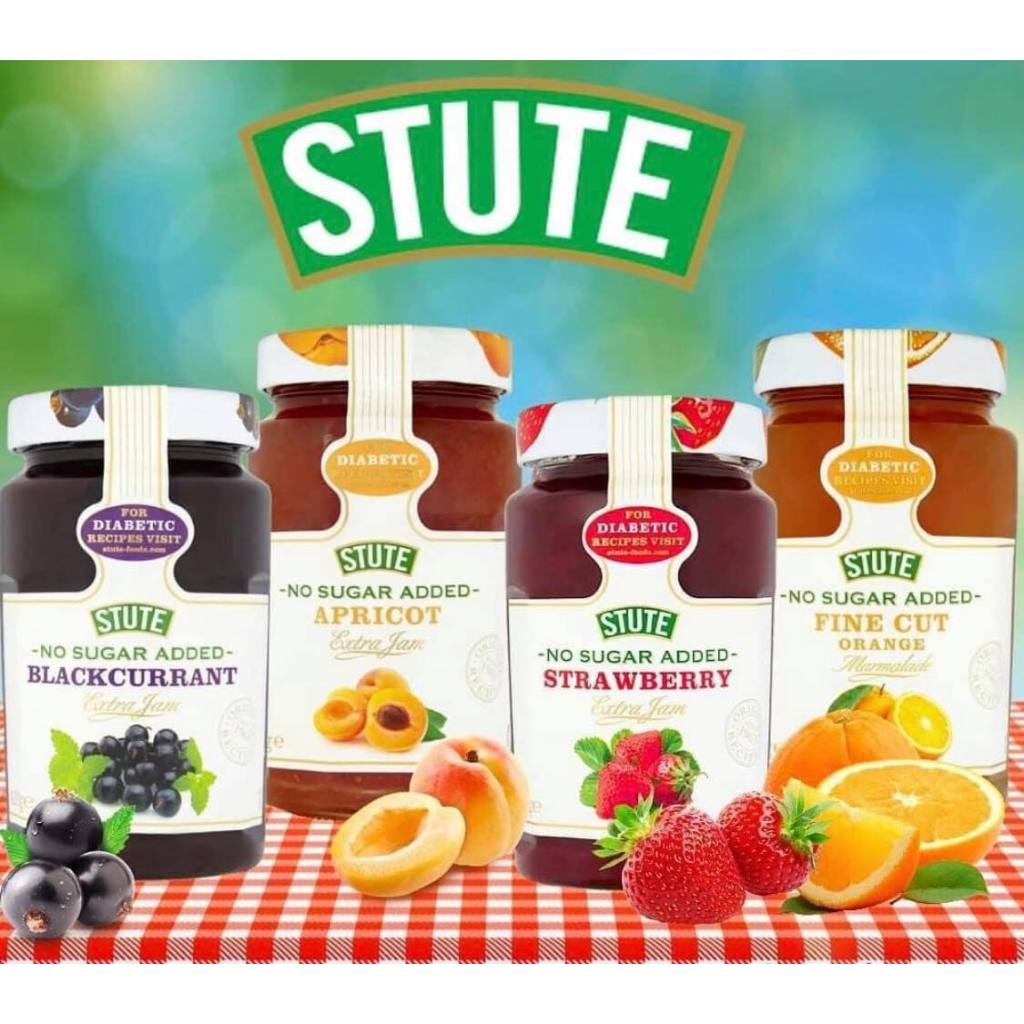 

STUTE Jam NO SUGAR ADDED 430gr selai buah diabetic tanpa gula tambahan