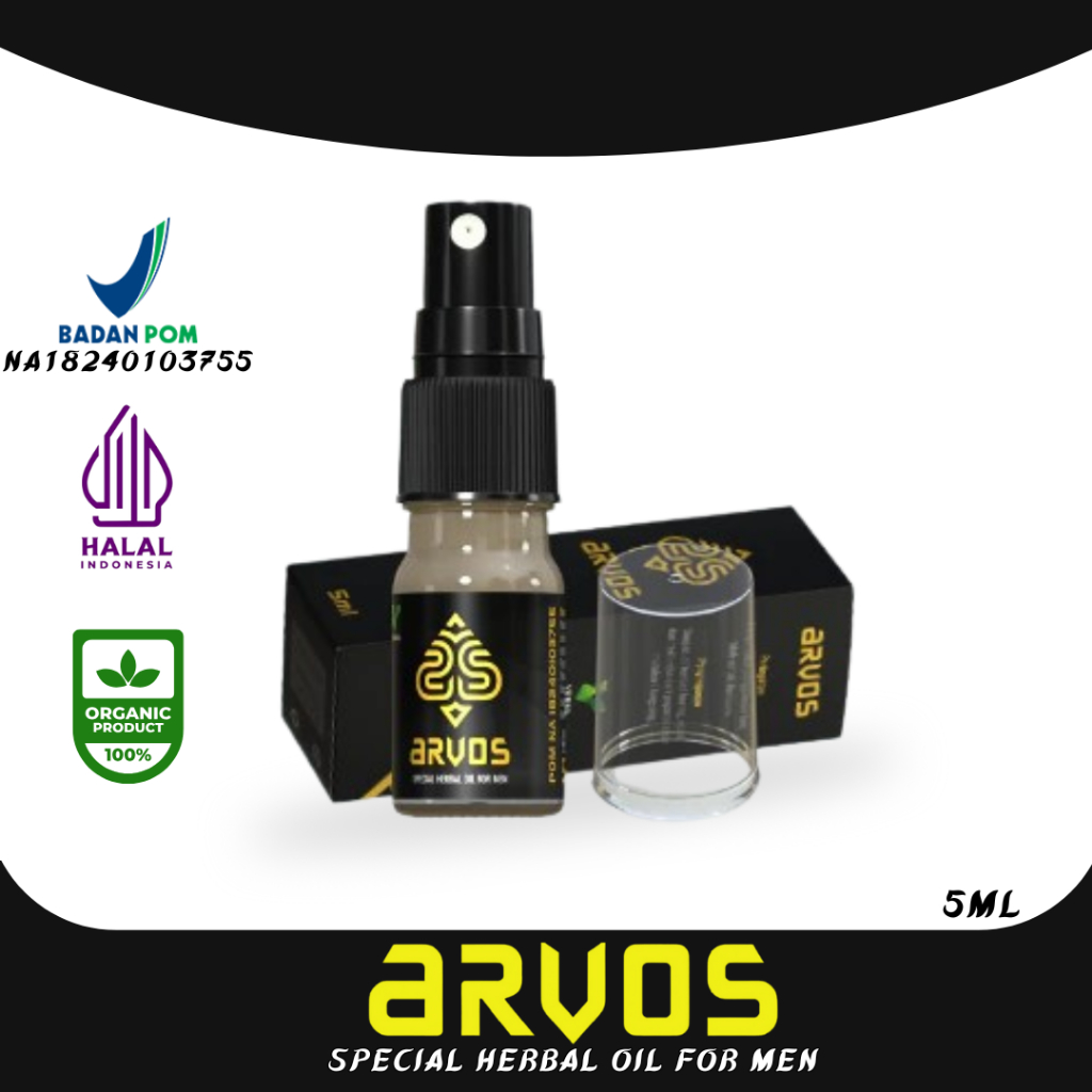 Arvos Minyak Refleksi Oles Pria Original 100 Obat Kuat Pria Tahan Lama 2 Jam ARVOS Spray Obat Kuat O