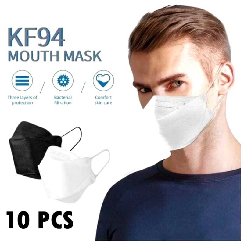 AG Kf94 Mask Masker Kf94 4ply Disposable Mask Masker Kf94 Mouson Universal isi 10pcs