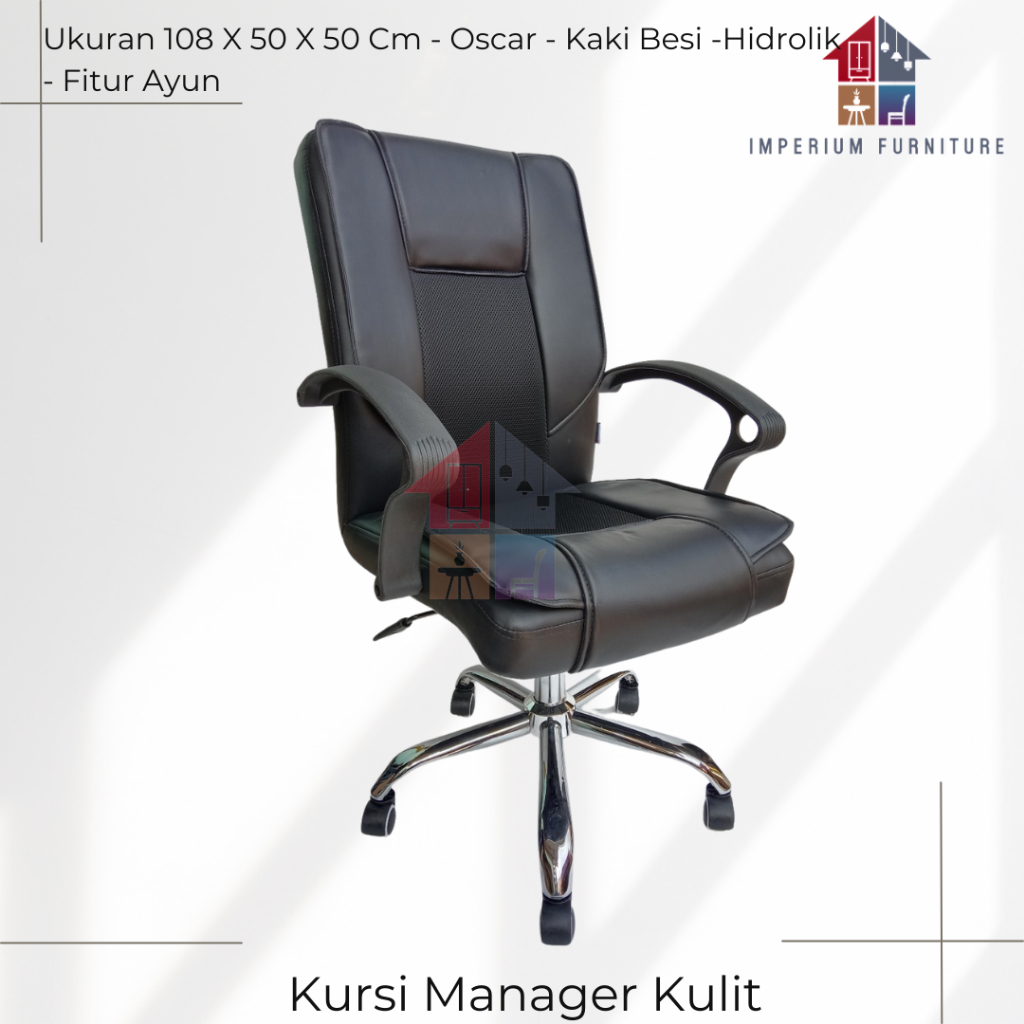 Kursi Staff Kulit / Kursi Kantor / Office Chair / Kursi Kantor Kulit / Kursi Manager